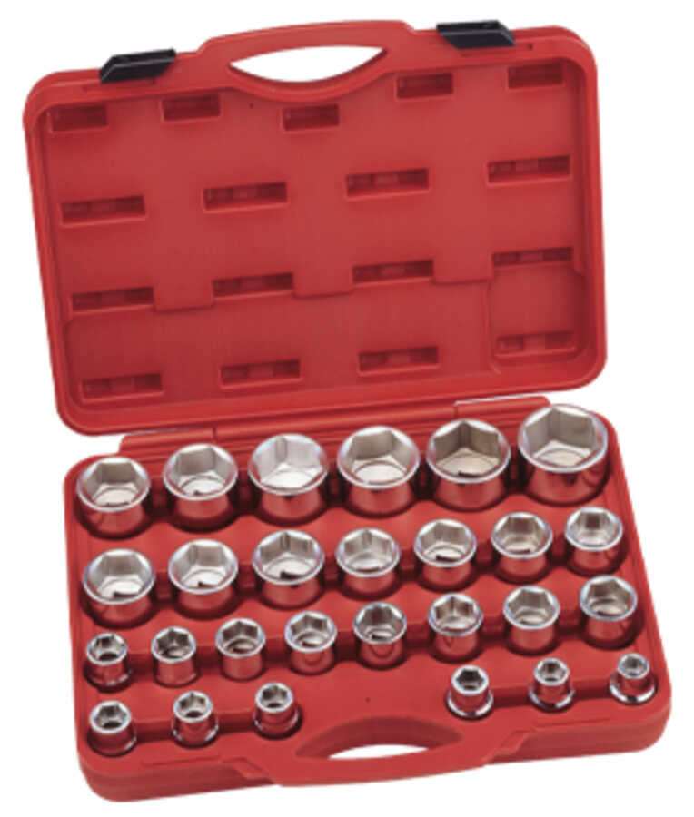 27PC 3/4" Dr. SAE Hand Socket Set