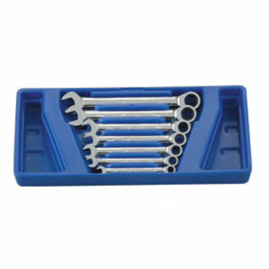 Metric Combination Ratcheting Wrench Set 7 Pc