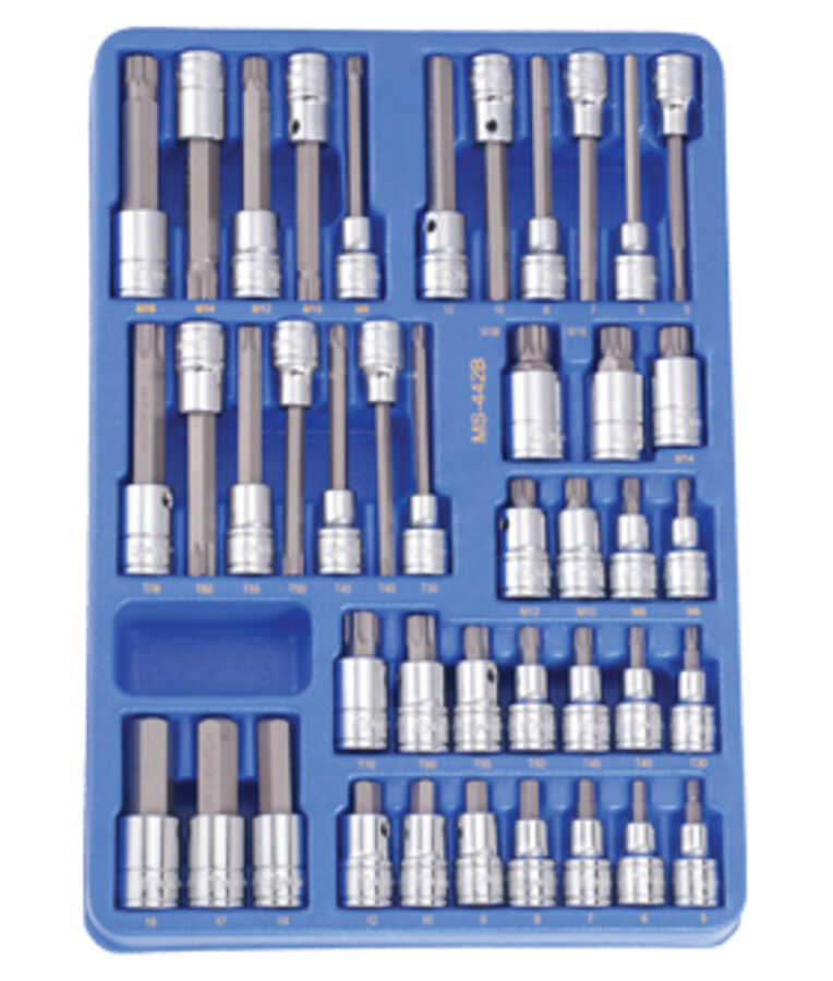 1/2" Drive Complete Bit Socket Set 42 Pc