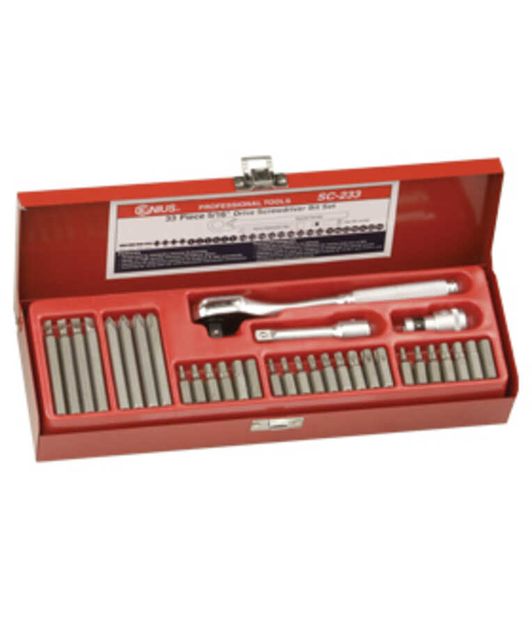 33PC 5/16" Hex Dr. Screwdriver Bit Set