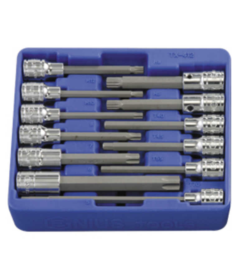 12PC 1/2" Drive Bit Socket Set