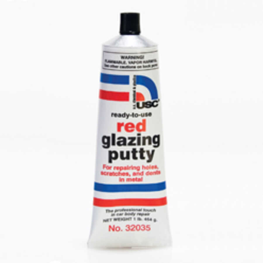 1 lb. Tube USC Red Glazing Putty