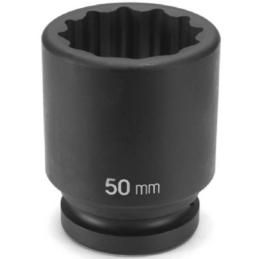 1-1/2" Drive x 76mm Deep - 12 Point Impact Socket