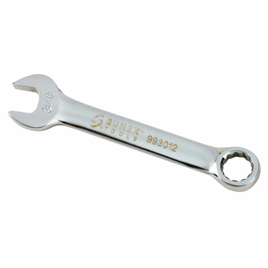 Sunex 993018 9//16 Fully Polished Stubby Combination Wrench