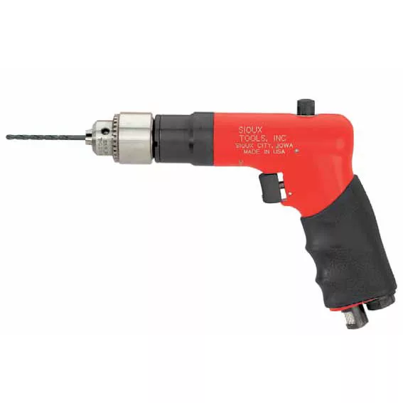 Pistol Grip Reversible Air Drill 1/4 Inch Chuck 2000 RPM