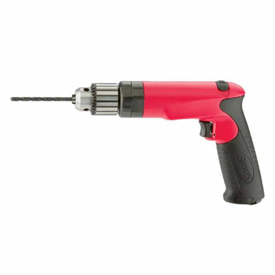 Pistol Grip Reversible Air Drill 3/8 Inch Chuck 1200 RPM