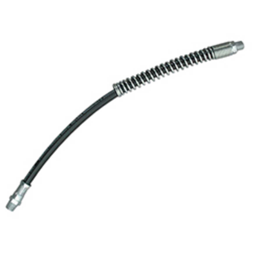 12" Grease Gun Whip Hose w/ Spring