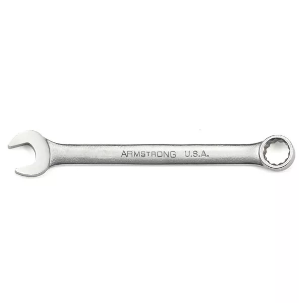 12 Pt Satin Chrome Fractional SAE Combination Wrench 11/32 Inch