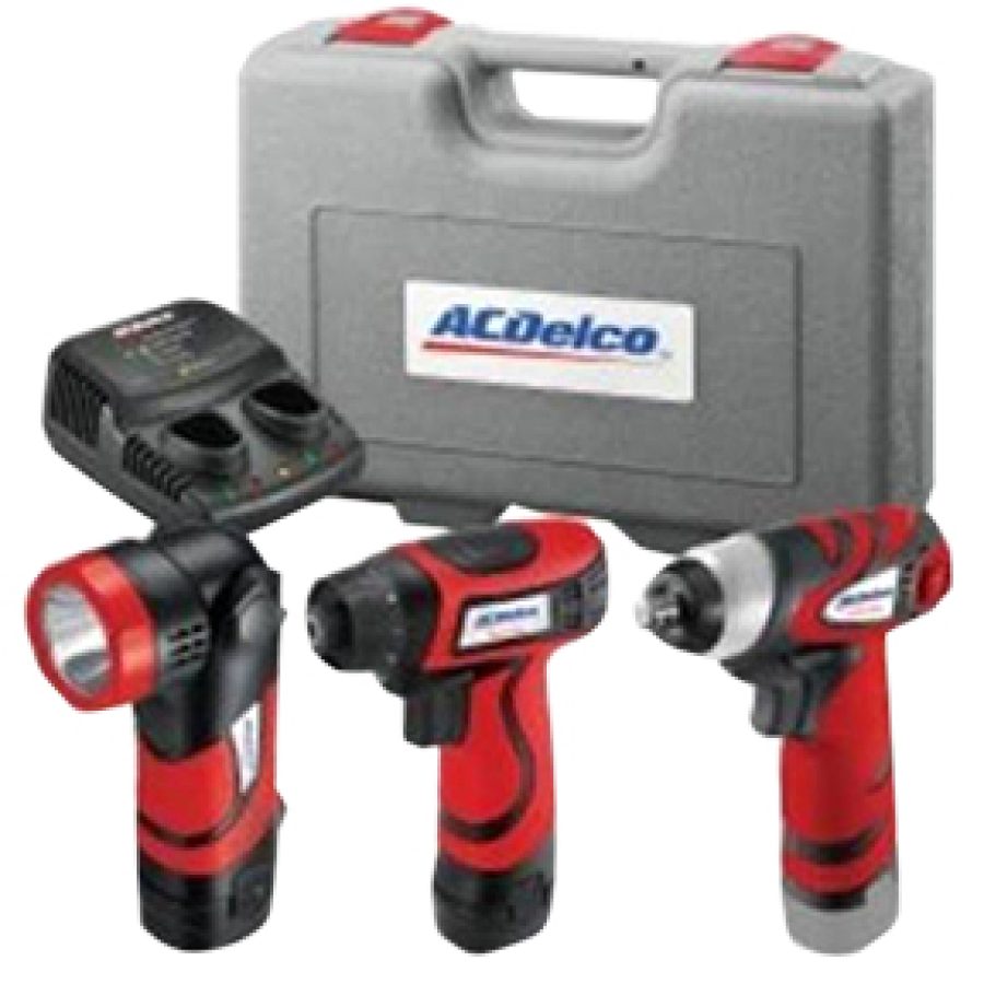 Li-Ion 8V Drill/Driver, 3/8 Inch Impact Wrench, LED Flashlight T