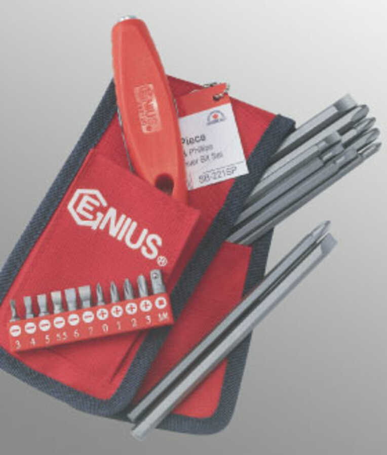 21 Piece Slotted & Phillips Screwdriver Bit Set