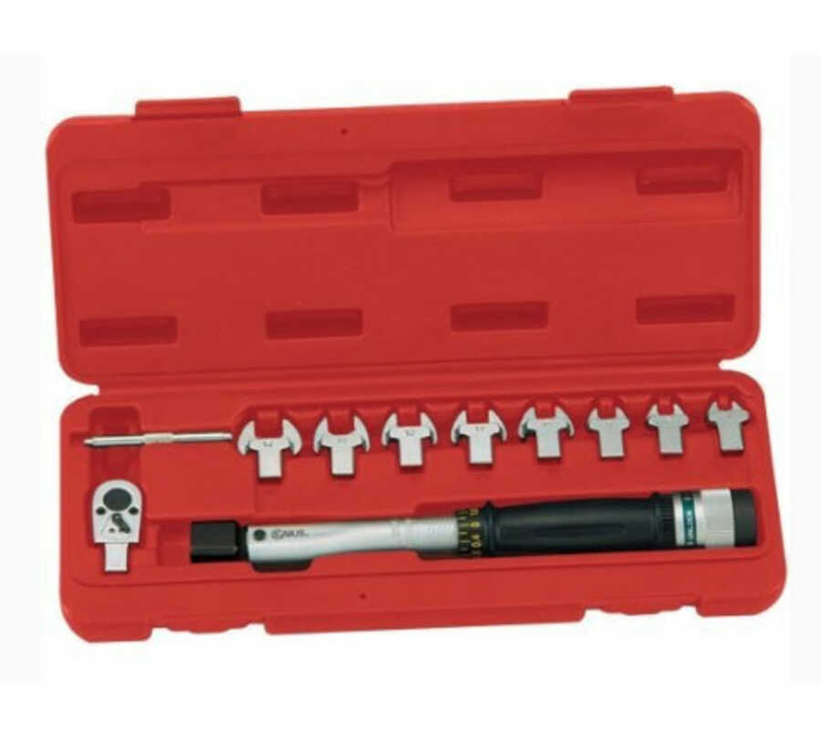 Torque Handle Set 9x12 with Open End Heads, 50-250 in-lbs 10 Pc