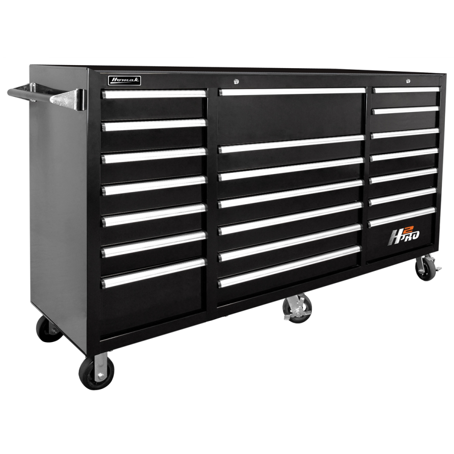 72" H2Pro 21 Drawer Roller Cabinet Black 72" H2Pro 21 Drawer Roller Cabinet Black