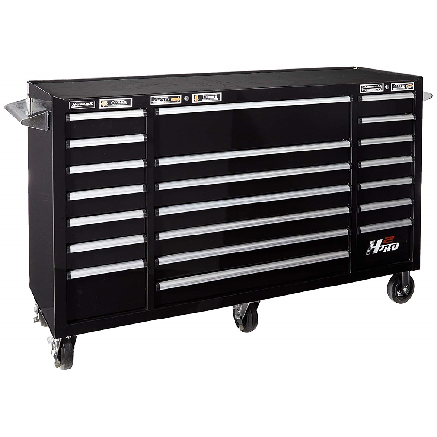 72" H2Pro Series 10 Drawer Top Chest Red