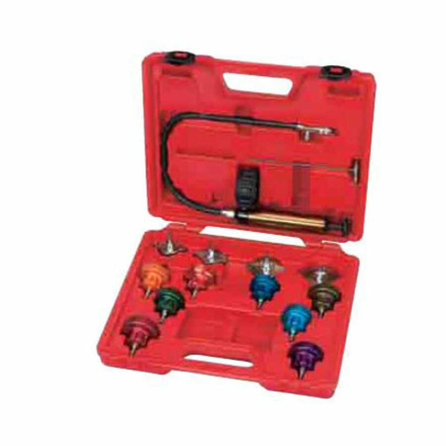 14 Piece Radiator Pressure Test Kit