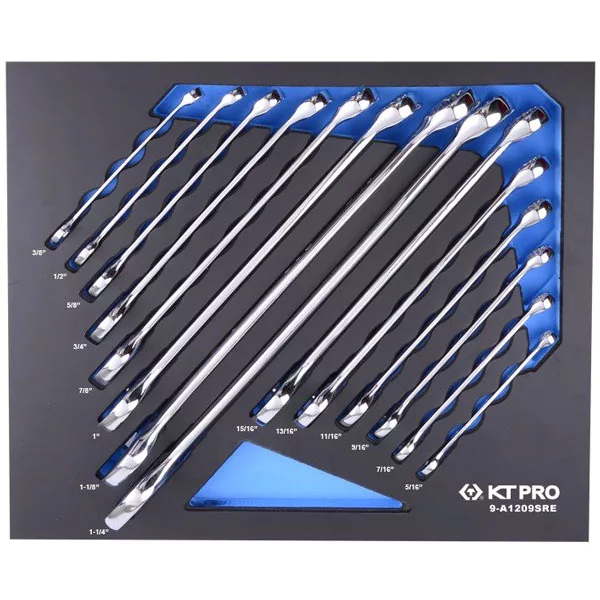 12 Pt Fractional SAE Combination Wrench Set 14 Pc