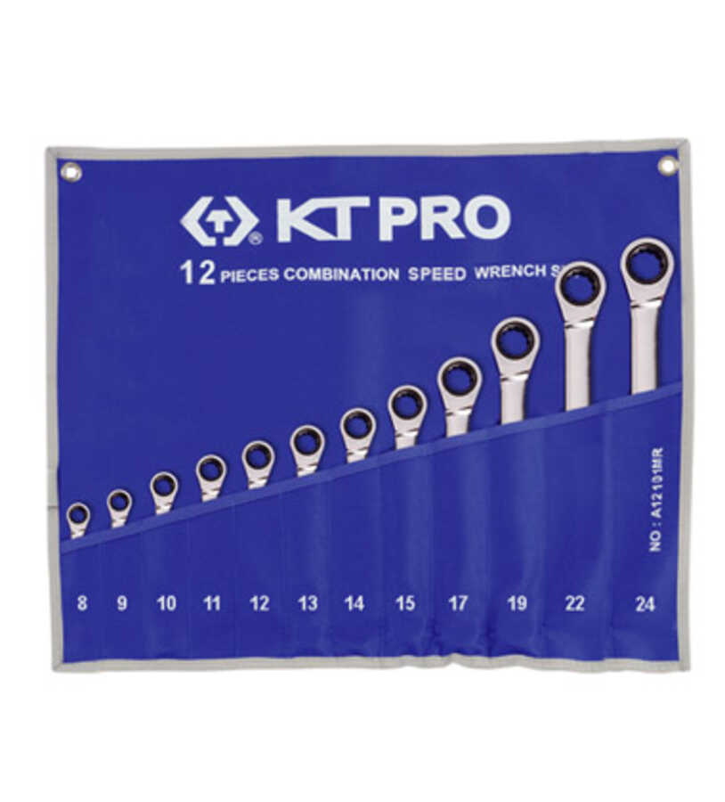 12PC. Combination Speed Wrench Metric 12PT