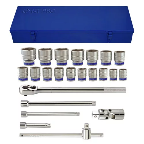 3/4" Drive 23 Piece Socket Set Metric 6 Point