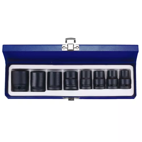 1/2" Drive 8 Piece Impact Socket Set SAE 6 Point