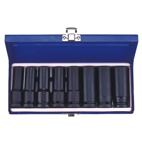 1/2" Drive Drive 8 Piece Deep Impact Socket Set Fractional SAE 6