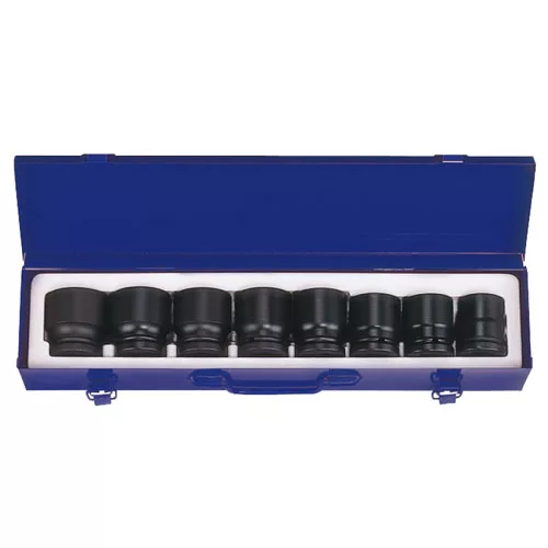 3/4" Drive Impact Socket 6 Point Fractional SAE Set 8 Piece