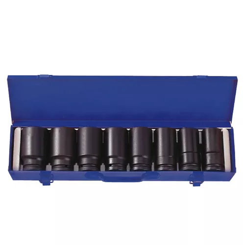 3/4" Drive Impact Socket 6 Point Fractional SAE Set 8 Piece