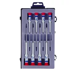 8 Piece Slotted Head Precision Screwdriver Set