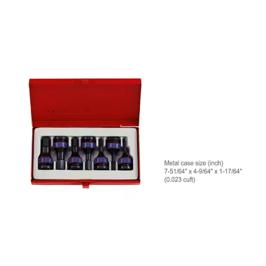 1/2" Drive Impact Bit 7 Piece Socket Set