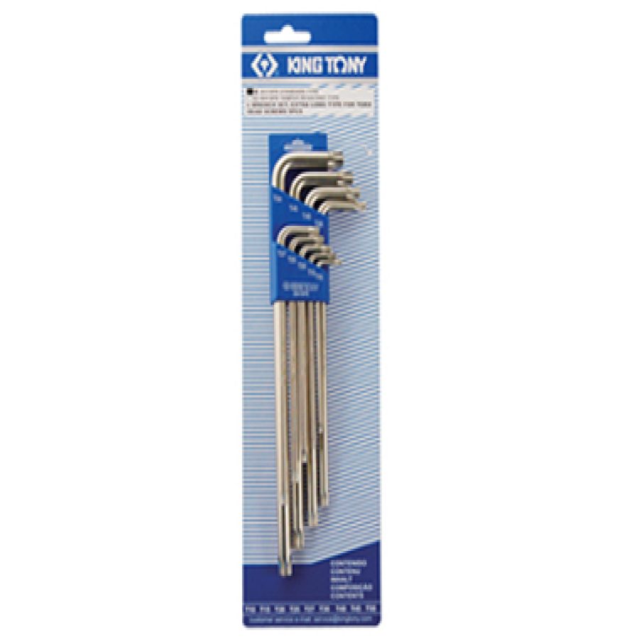 9 Piece Star L-Wrench Sets T10 - T50