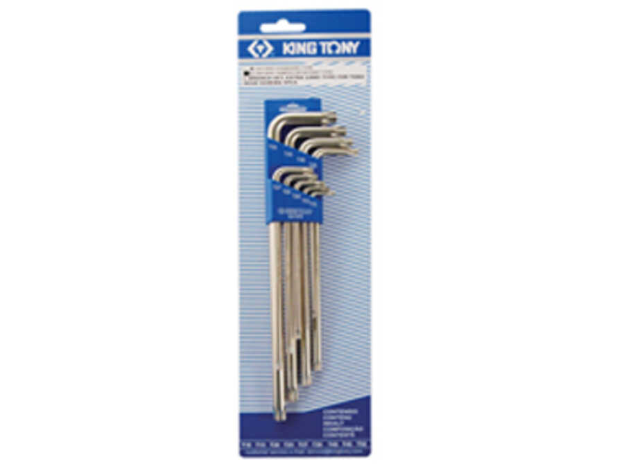 9 Piece Extra Long Star L-Wrench Set
