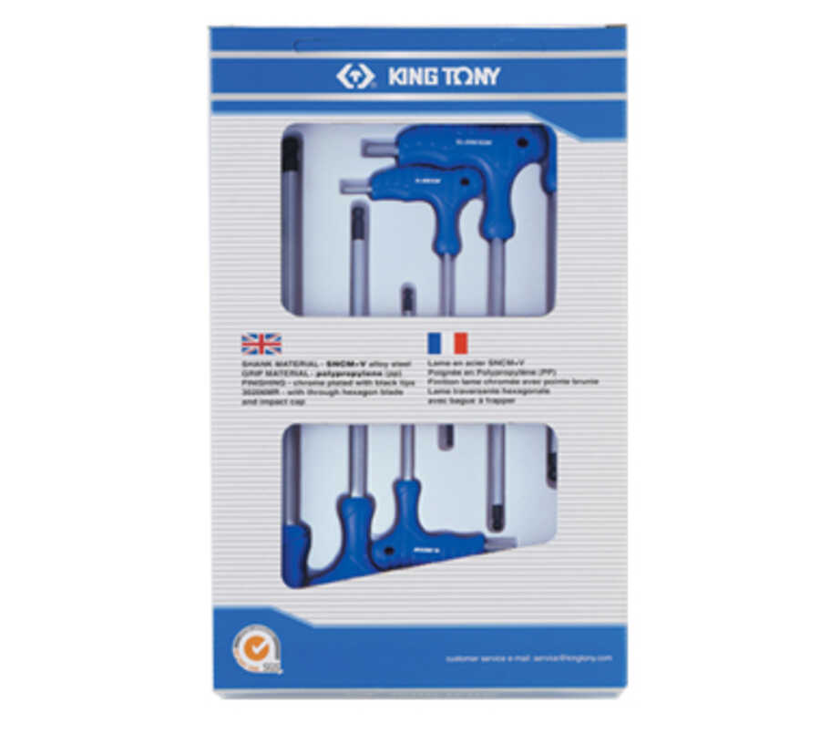 6 Piece L-Type Wrench Set 6 Point