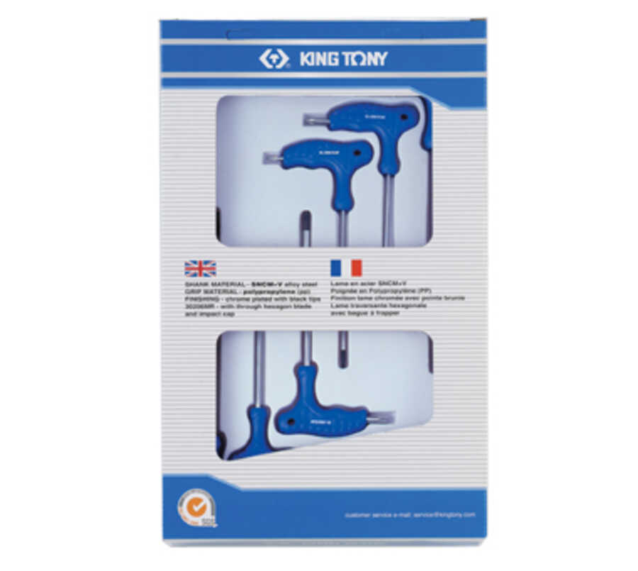 6 Piece L-Type Torx Wrench Set T10 -T40