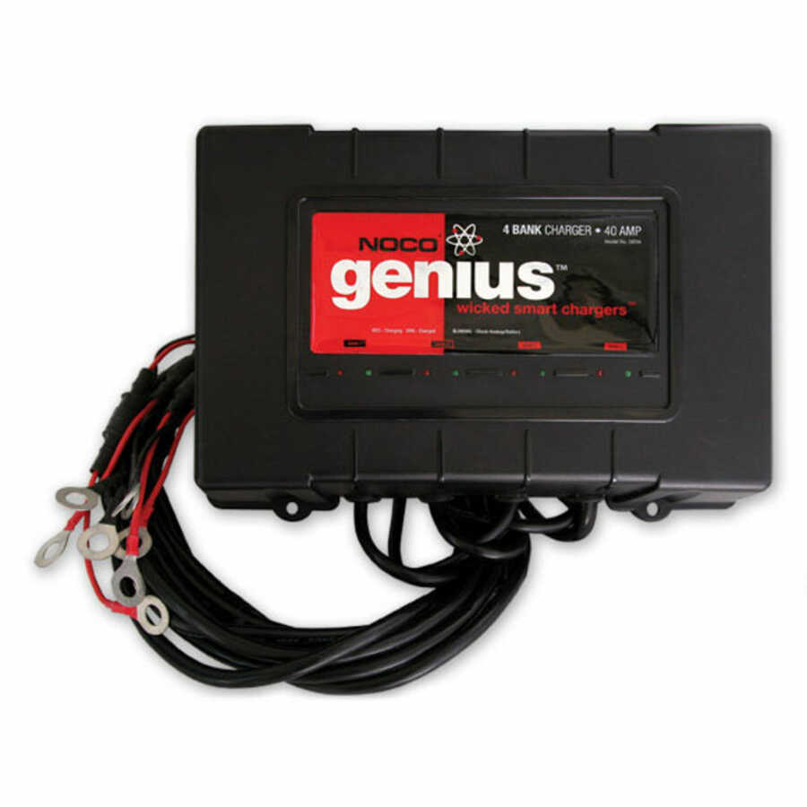 12V-48V 4 Bank Marine On-Board Battery Charger 40A (10A/Ba