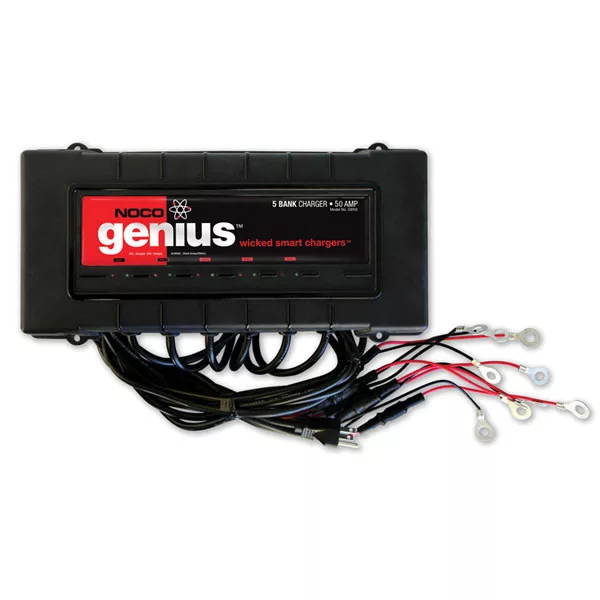 12V-60V 5 Bank Marine On-Board Battery Charger 50A (10A/Ba