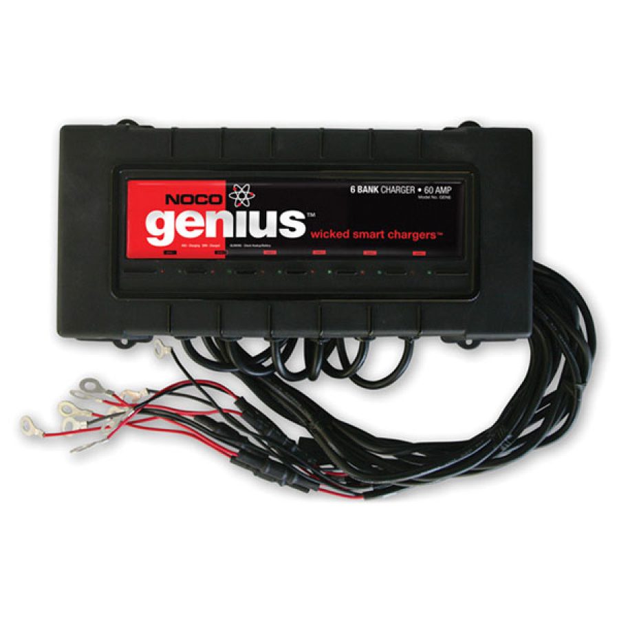 12V-72V 6 Bank Marine On-Board Battery Charger 60A (10A/Ba