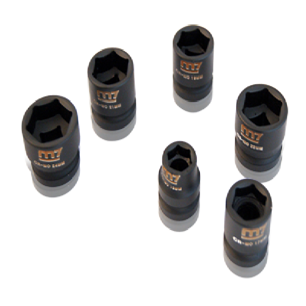 M7 Mini Socket Set Metric 13,17,19,21,22,24mm 6 Piece