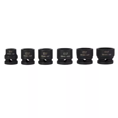 M7 Mini Socket Set SAE 1/2", 9/16", 5/8", 11/16", 3/4", 7/8" 6 P