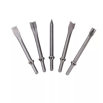 M7 Chisel Set 6-7/8"L(175mmL) Round Shank 5 Piece