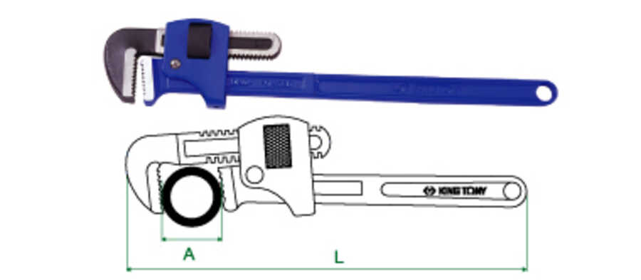 48 Pipe Wrench King Tony America 653148