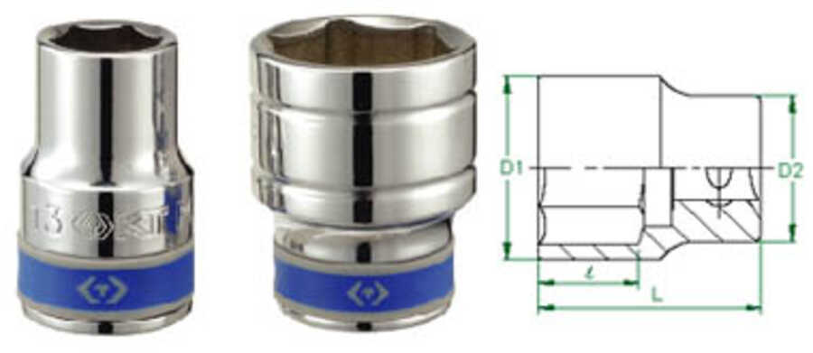 1/2" Drive 46mm Metric Socket 6 Point