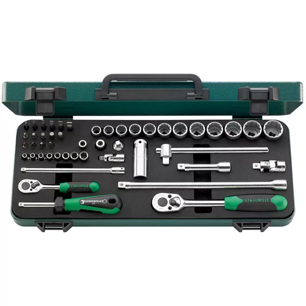 40/45/36/12 1/4" & 3/8" Drive Metric Socket Set 48 Pc