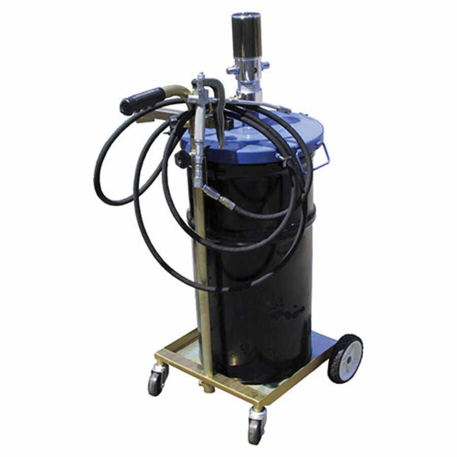 50:1 Air-Operated Portable Grease Pump Unit 16-Gallon