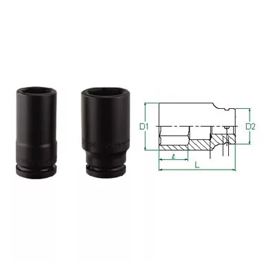 3/4" Drive Impact 43mm Socket Metric 6 Point