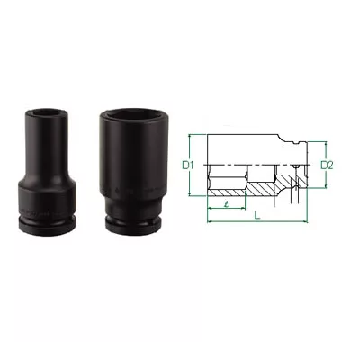 3/4" Drive Impact 1-7/8" Socket SAE 6 Point