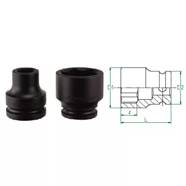 1" Drive Impact 58mm Socket Metric 6 Point