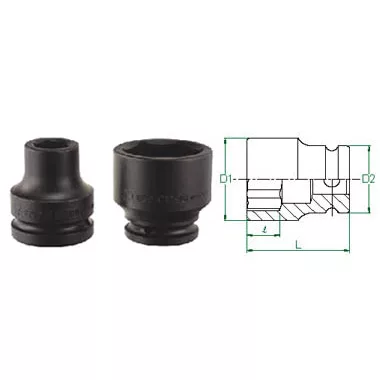 1-1/2" Drive Impact 70mm Socket 6 Point