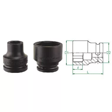 1-1/2" Drive Impact 2-15/16" SAE Socket 6 Point