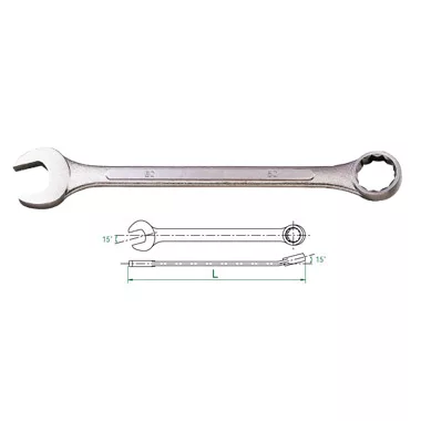 2-1/16" Combination SAE Satin Wrench 12 Point