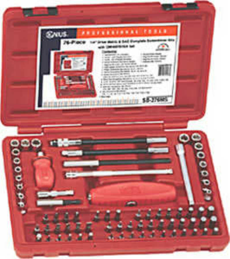 76 Piece Metric & SAE Screwdriver Bits w/OMNIDRIVE Set