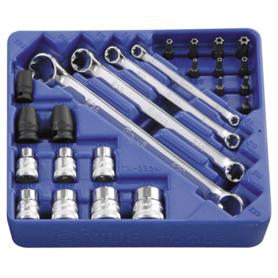 Star Wrench Set 24 Pc