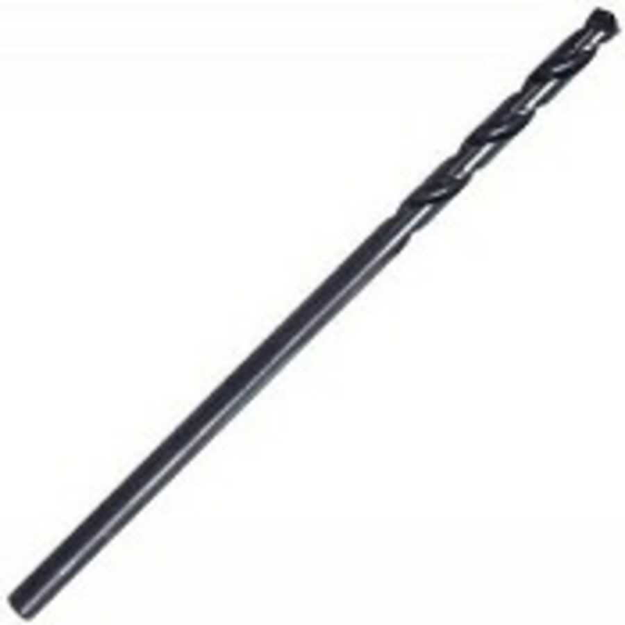 Black Oxide Fractional Extended Length Aircraft Drill Bit, 7/32"